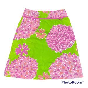 Lilly Pulitzer Skirt Womens Size 8 Bon Bon Bardot White Label A-Line Vintage